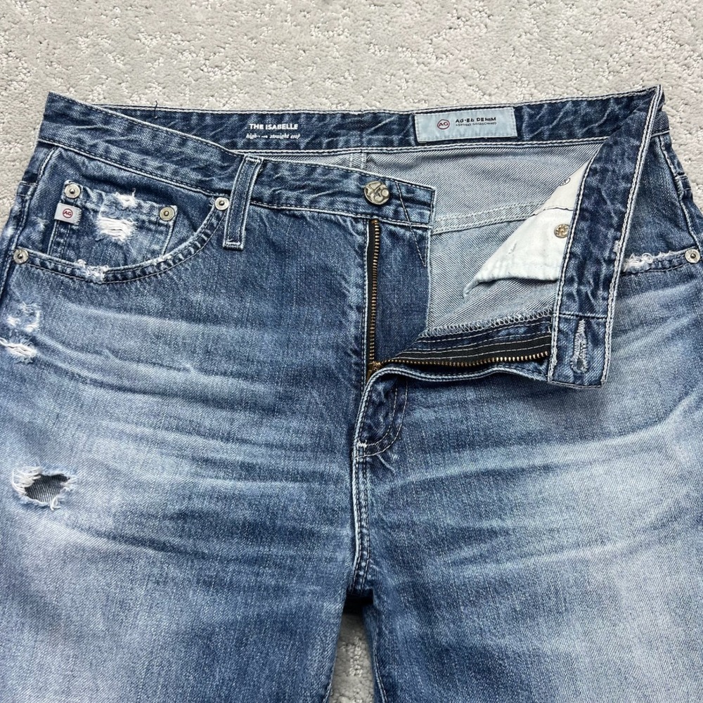 AG Adriano Goldschmied Jeans Womens 30R Blue The Isabelle High Straight Crop